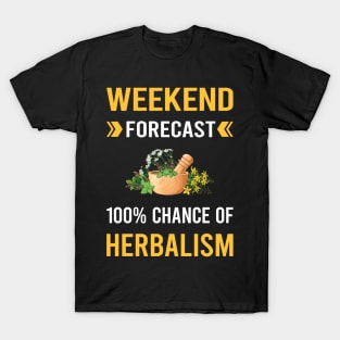 Weekend Forecast Herbalism Herbalist Phytotherapy Herb Herbs Herbal T-Shirt